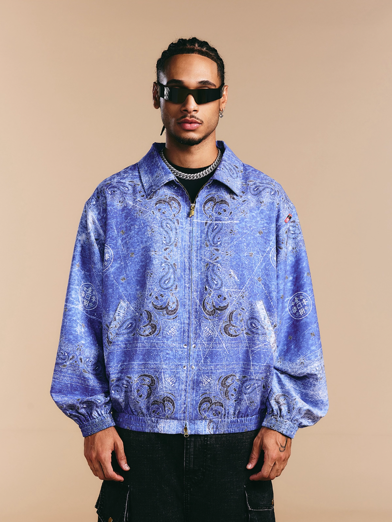 1807 × LABT Original Paisley Full Print Track Jacket