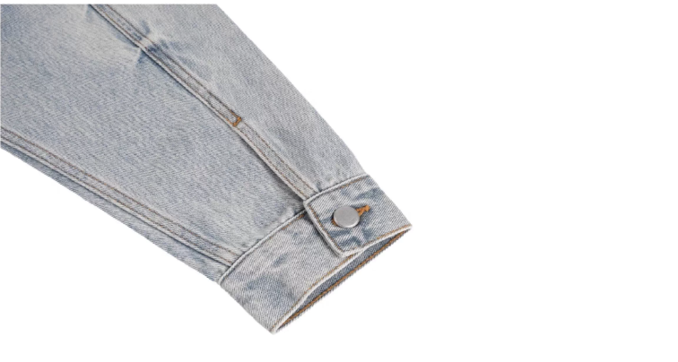 1807 Still Going Vintage Print Wash Denim Jacket