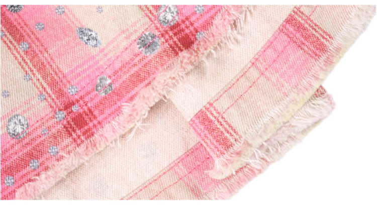 1807 Swarovski Crystal Diamond Plaid Long Sleeve Shirt