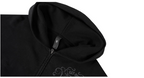 1807 Swarovski Crystal Diamond Washed Zip Up Hoodie