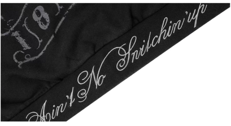 1807 Swarovski Crystal Diamond Washed Zip Up Hoodie