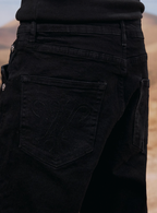 YADcrew Basic Stretch Rivet Flared Jeans