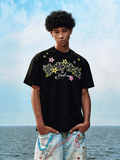 YADcrew Stud Puzzle Star Foam Print Tee
