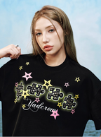 YADcrew Stud Puzzle Star Foam Print Tee