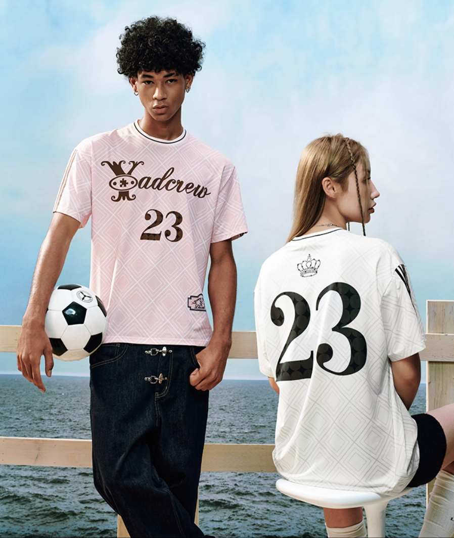 YADcrew Diamond Pattern Football Jersey