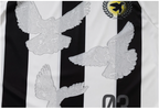 YADcrew Lace Peace Dove Striped Long Sleeve Soccer Jersey
