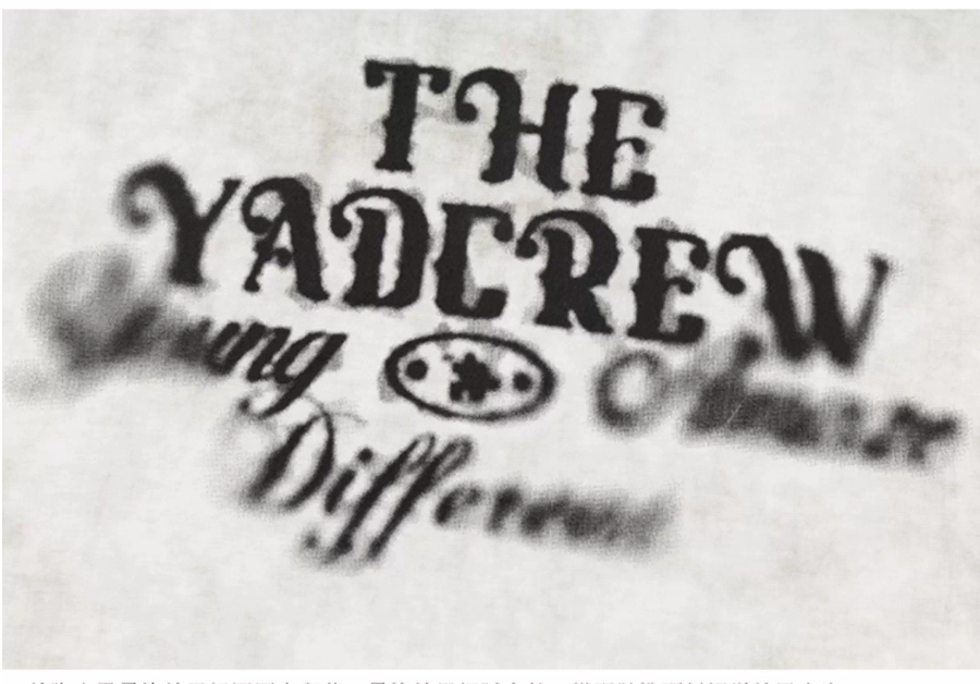 YADcrew Washed Ink Dyed Print Long Sleeve Tee