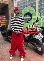 KARMANISTIC Original Embroidery Baggy Jogger Sweatpants