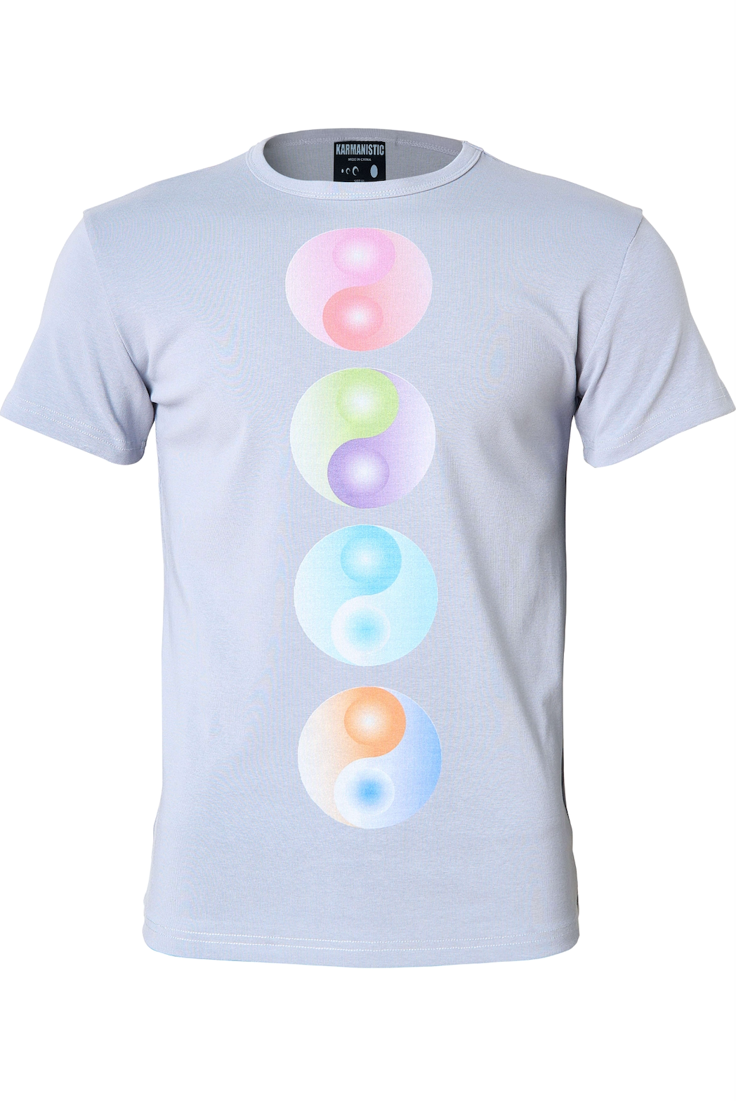 KARMANISTIC Multi Color Yin Yang Print Tee