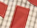 STEEPC Plaid Patch Embroidered Long Sleeve Shirt