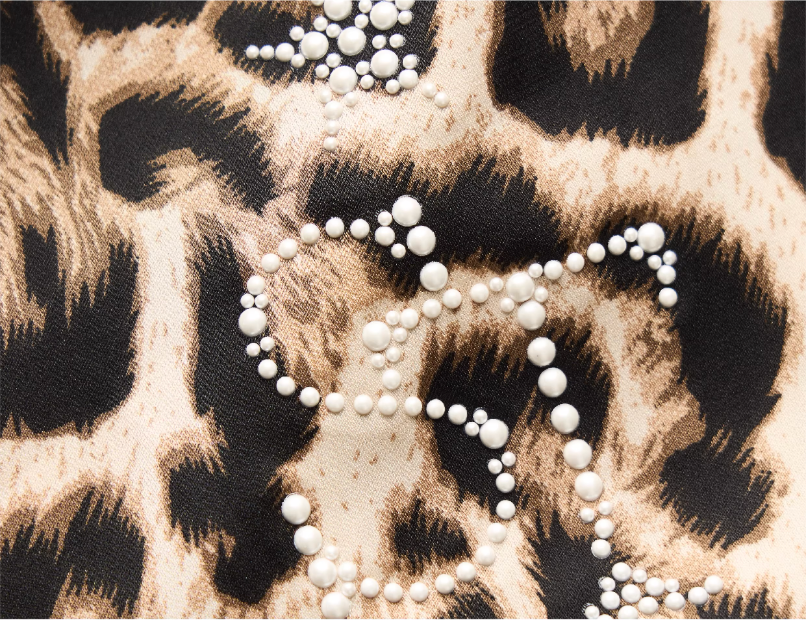STEEPC Leopard Print Long Sleeve Shirt
