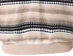 STEEPC Layered Design Knit Striped Long Sleeve Polo