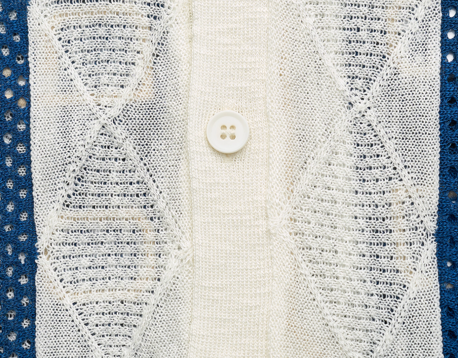 STEEPC Colorblock Knit Short Sleeve Shirt
