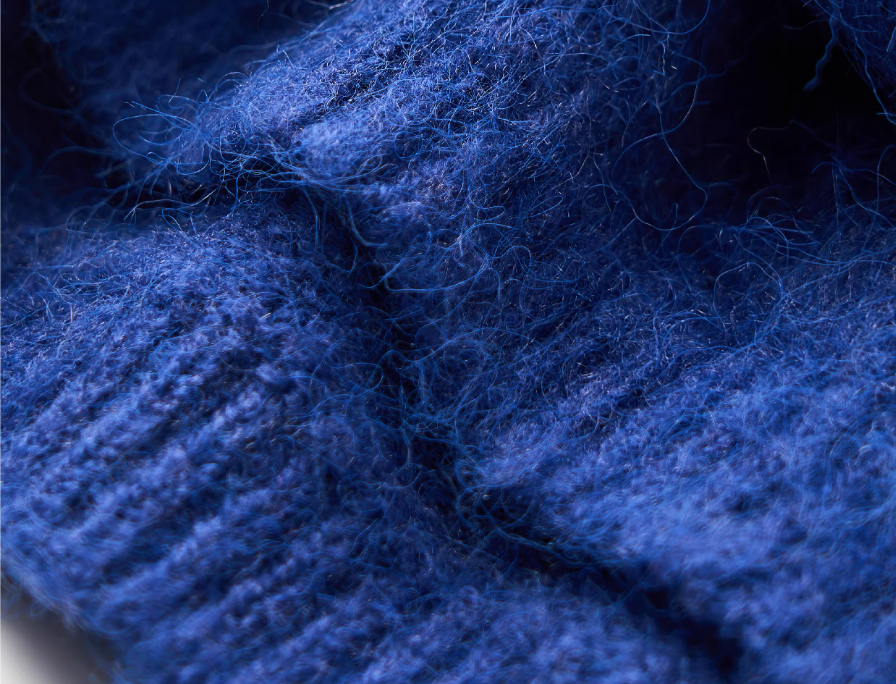 STEEPC Wool Blend Heart Patch Knit Sweater
