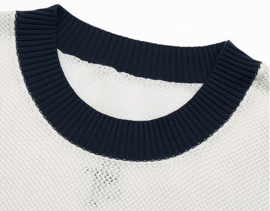 STEEPC Faded Print Mesh Knit Tee