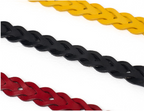 STEEPC Leather Braided Metal Buckle Belt