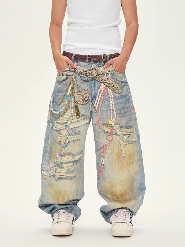 S45 3D Printed Baggy Jeans