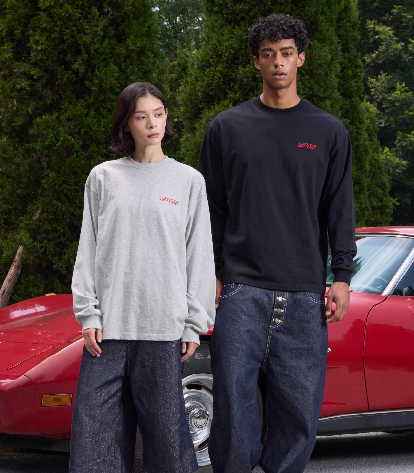 S45 Basic Small Logo Long Sleeve Tee