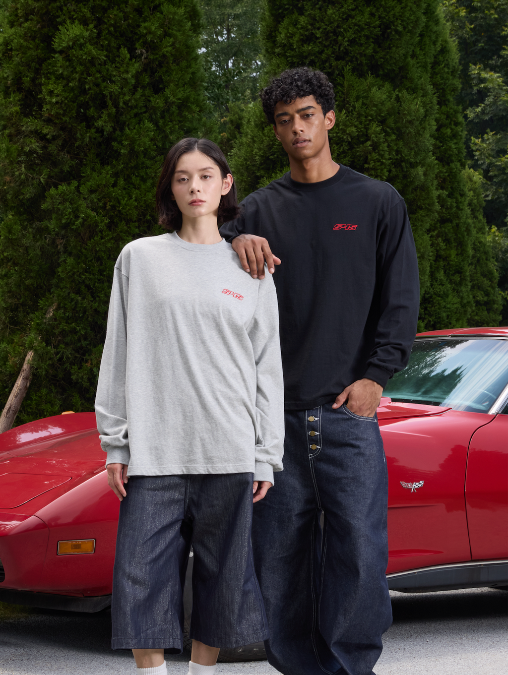 S45 Basic Small Logo Long Sleeve Tee