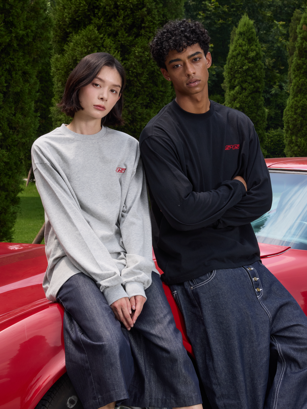 S45 Basic Small Logo Long Sleeve Tee