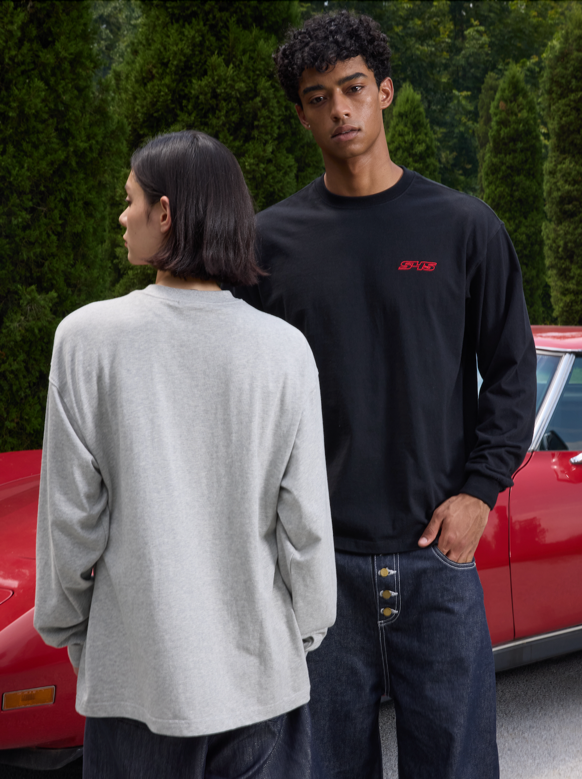 S45 Basic Small Logo Long Sleeve Tee