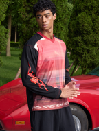 S45 Flame Print Neon Sunset Long Sleeve Tee