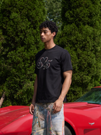 S45 Diamond Heart Stud Logo Tee