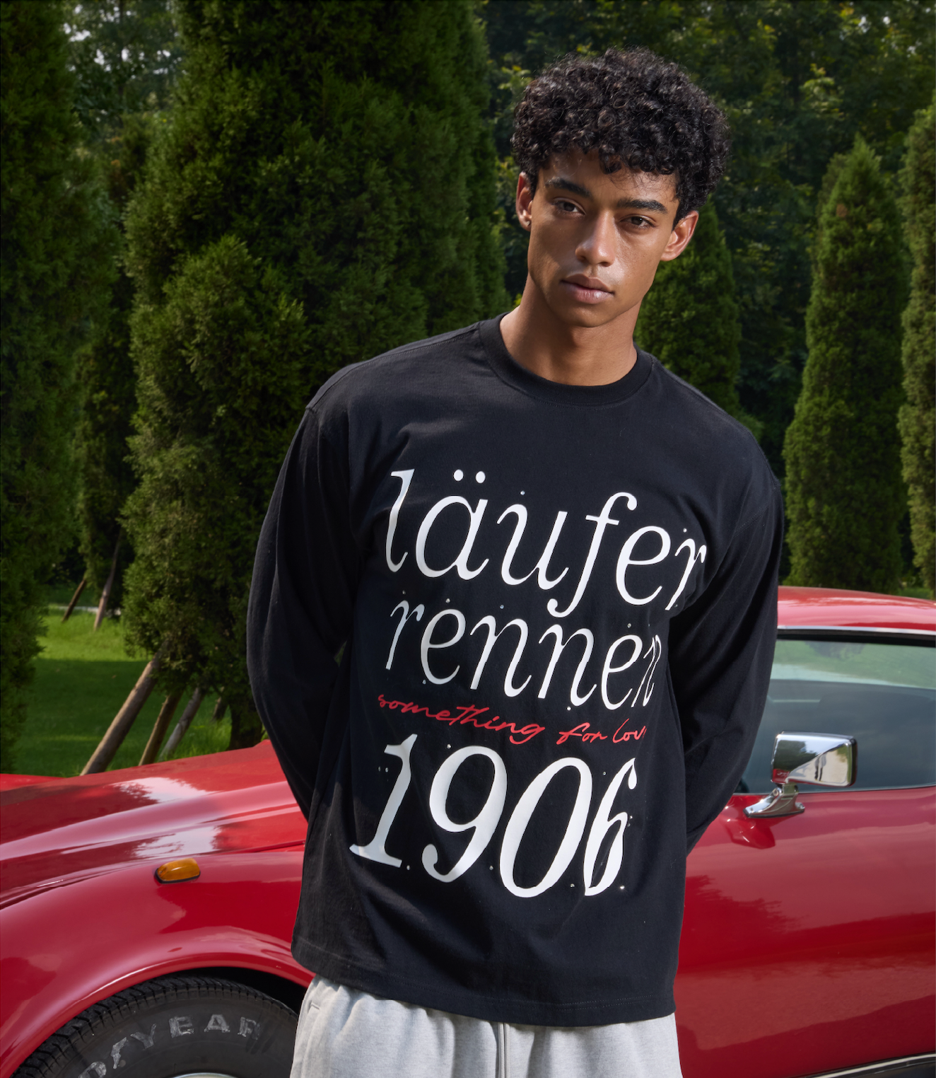 S45 Runner Print Long Sleeve Tee