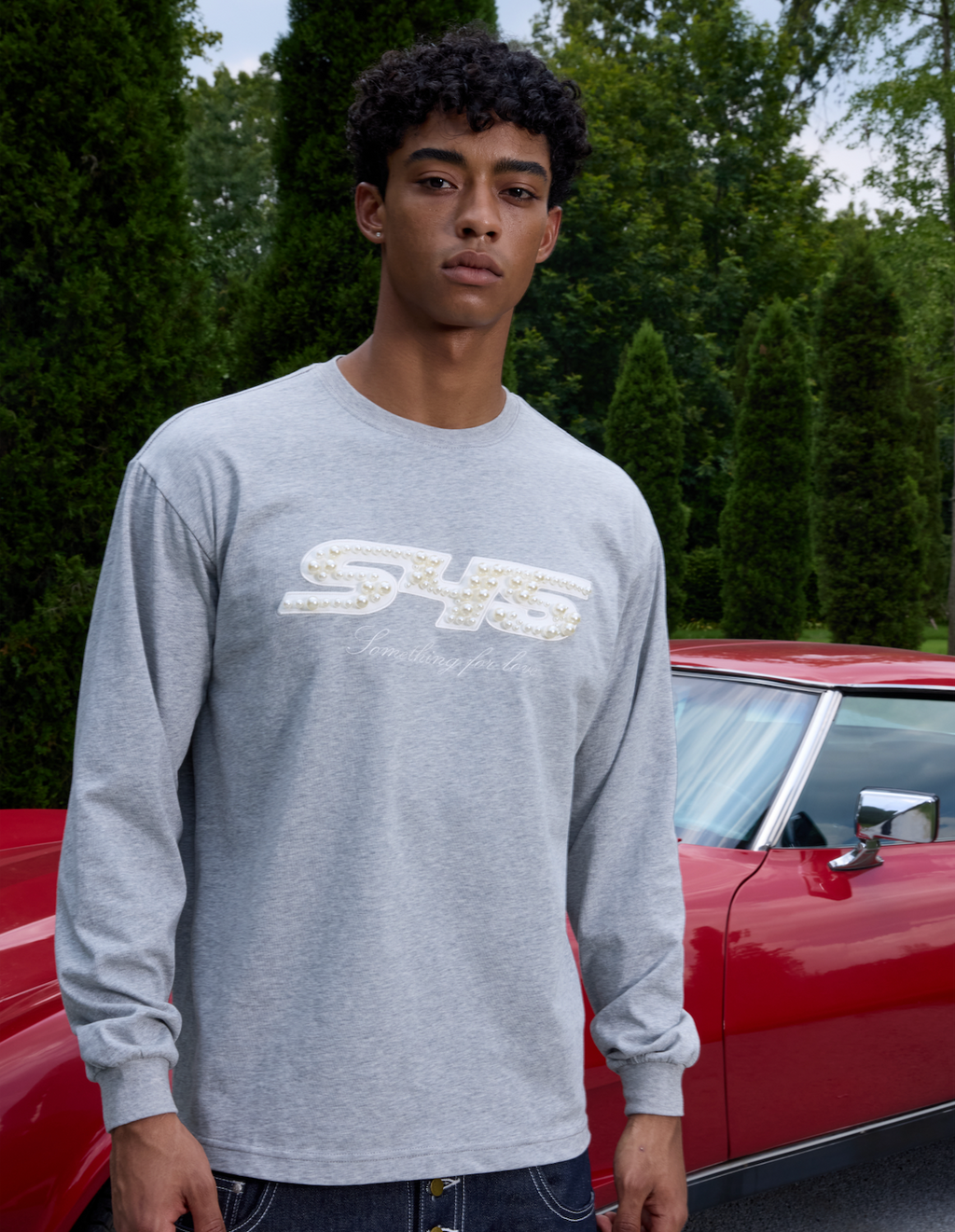 S45 Pearl Logo Patch Long Sleeve Tee
