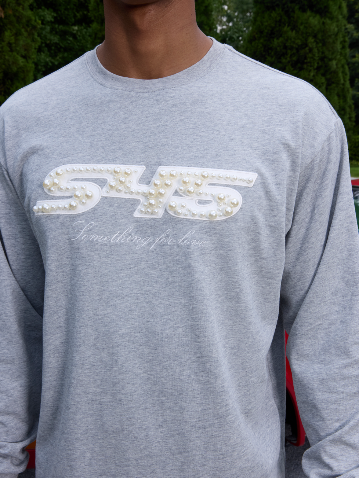 S45 Pearl Logo Patch Long Sleeve Tee
