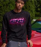 S45 Sequined Embroidered Logo Long Sleeve Tee