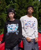 S45 3D Sequined Letter Logo Long Sleeve Tee