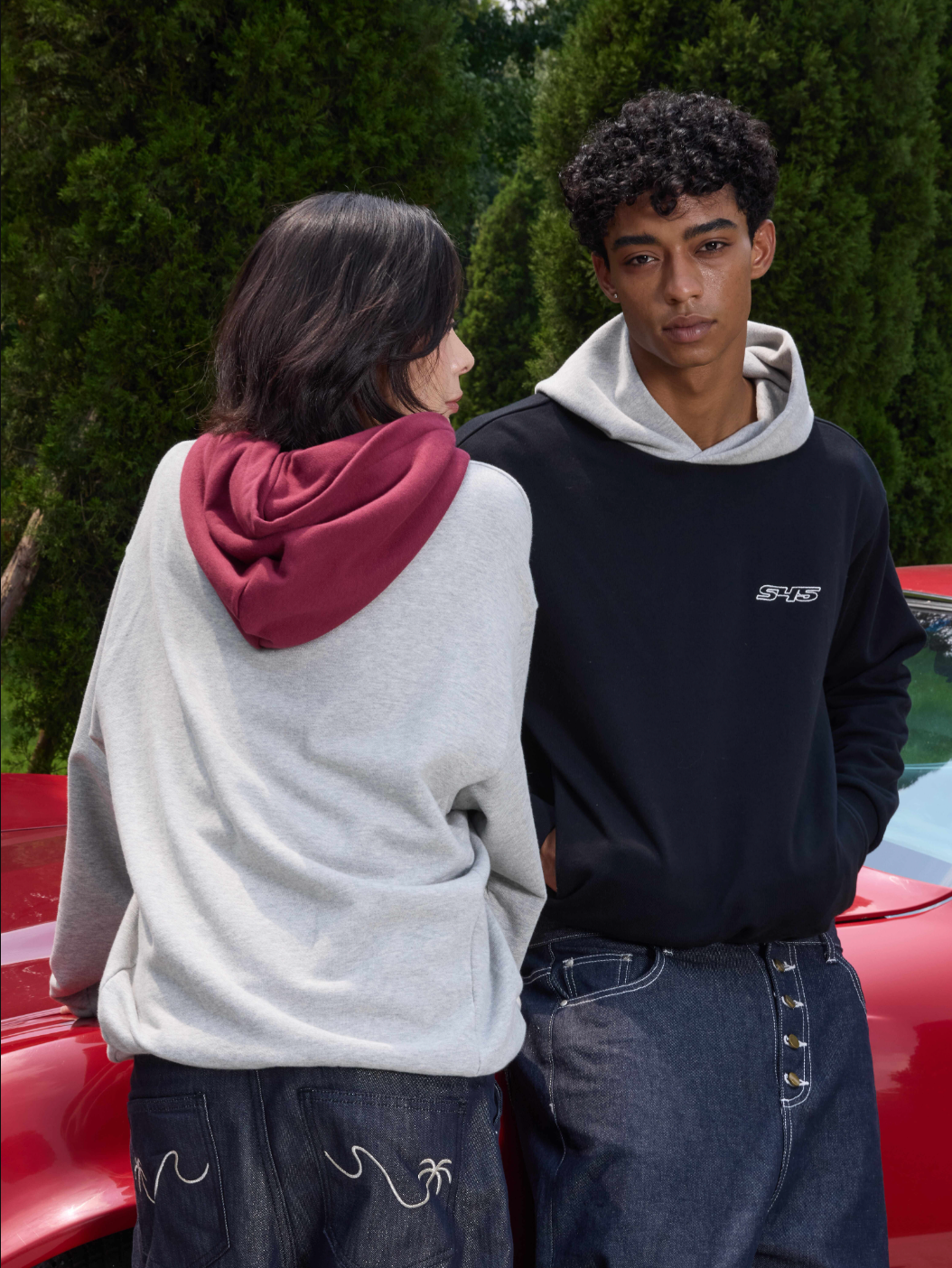 S45 Colorblock Logo Hoodie