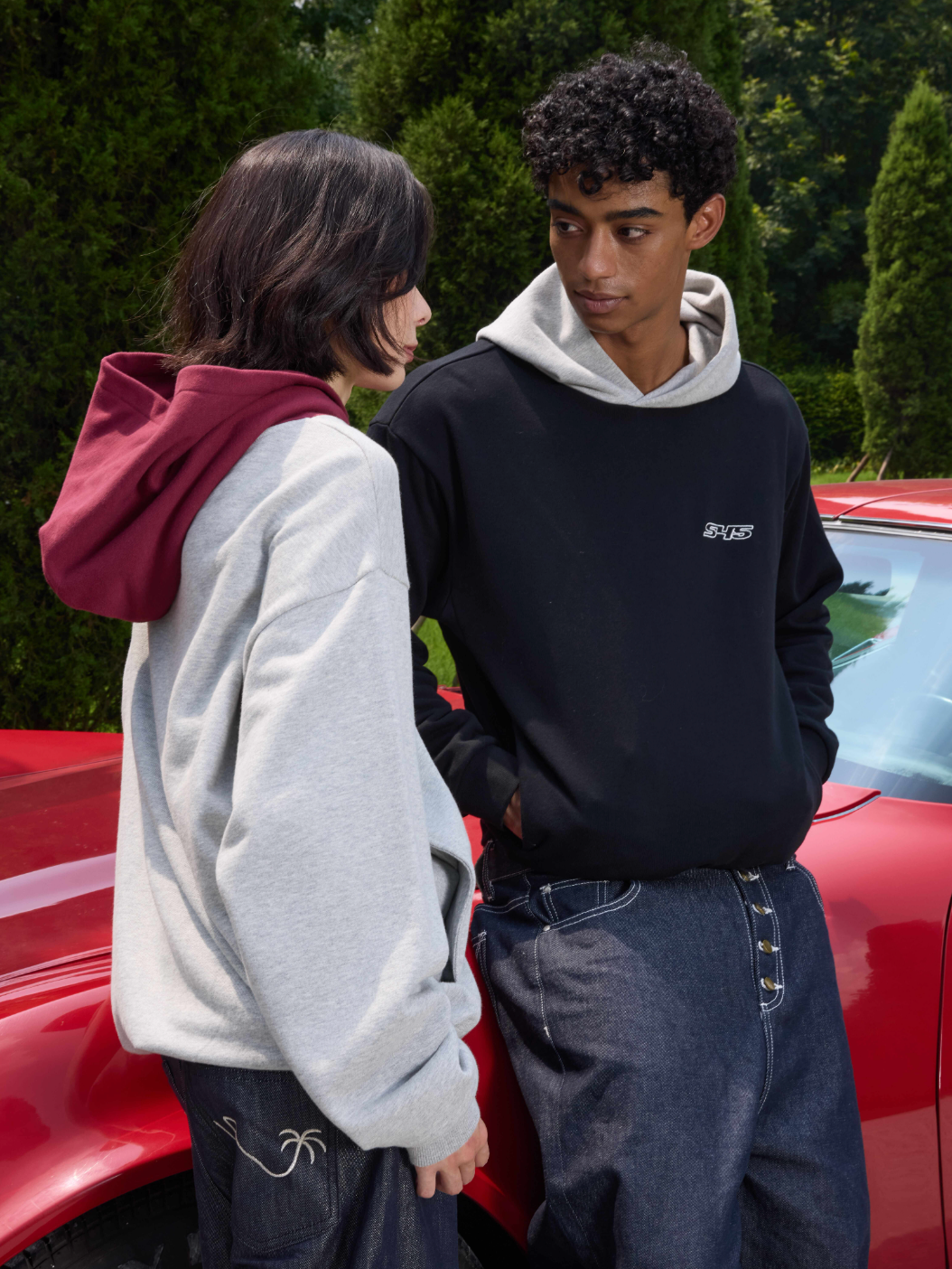 S45 Colorblock Logo Hoodie