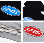 S45 Patch Embroidered Studded Logo Hoodie