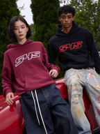 S45 Puff Logo Print Hoodie