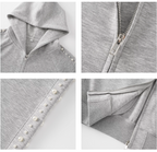 S45 Pearl Line Zip Up Hoodie