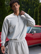 S45 Half Zip Logo Embroidered Sweatshirt