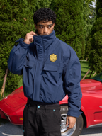 S45 Leopard Fur Lined Nylon Tactical Jacket