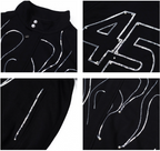 S45 Flame Sequin Wool Harrington Jacket