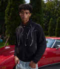 S45 Flame Sequin Wool Harrington Jacket