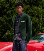 S45 Pearl Button Fuzzy Fleece Cardigan