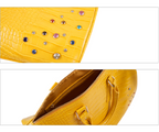 S45 Colorful Diamond Crocodile Leather Travel Bag