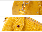 S45 Colorful Diamond Crocodile Leather Travel Bag