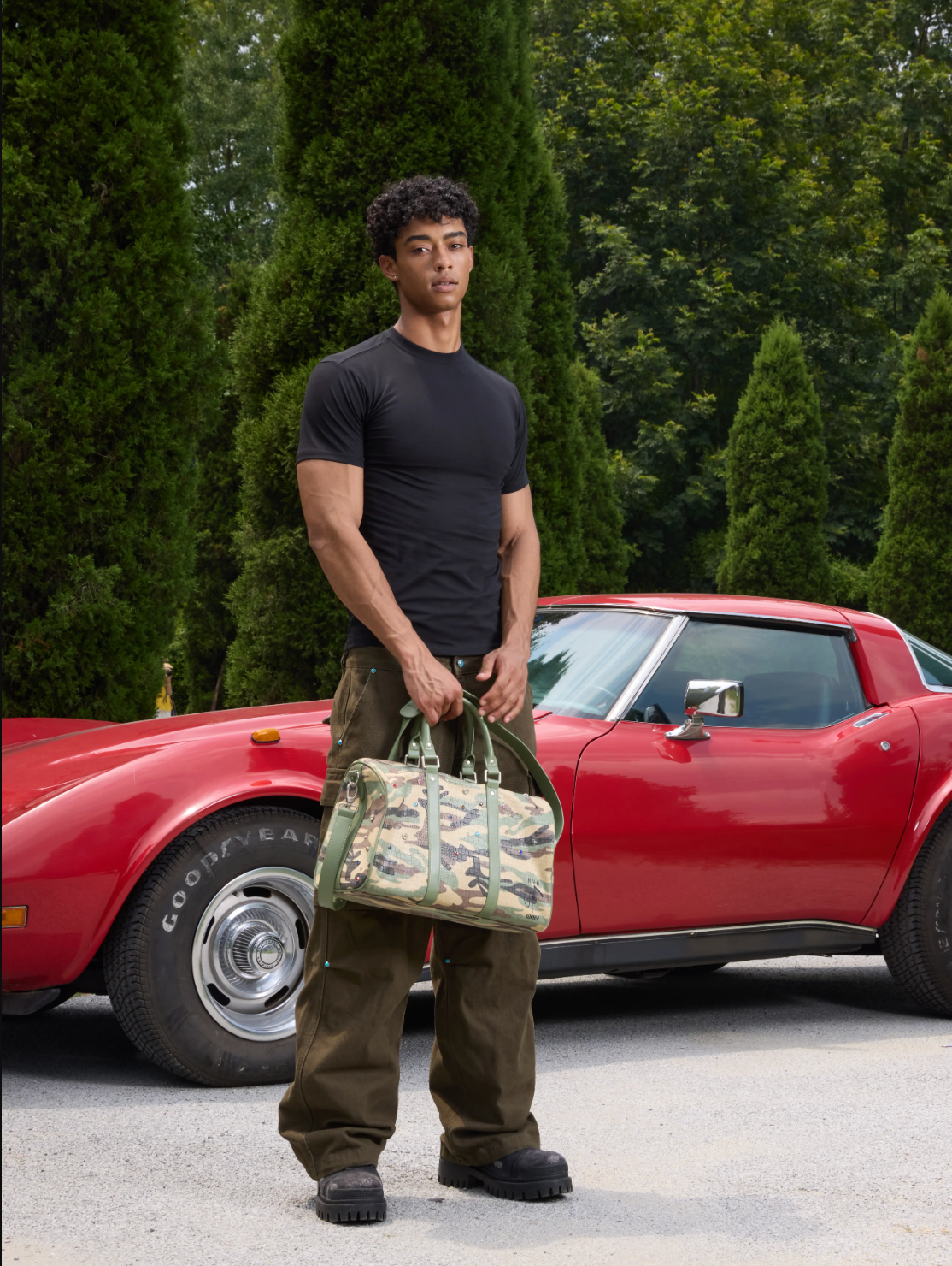 S45 Colorful Diamond Camouflage Travel Bag