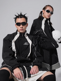 Labt Contrast Stitch Nylon Track Jacket