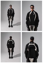Labt Contrast Stitch Nylon Track Jacket