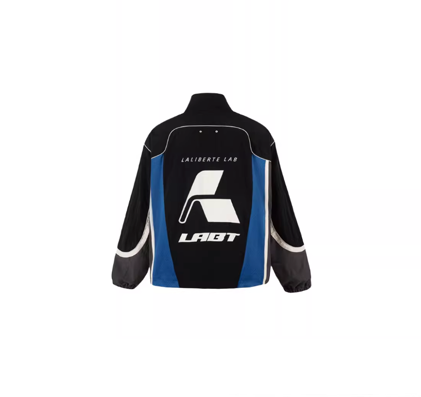 Labt Racing Colorblock Nylon Track Jacket