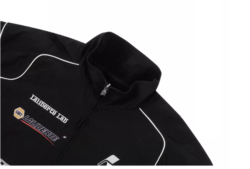 Labt Racing Colorblock Nylon Track Jacket