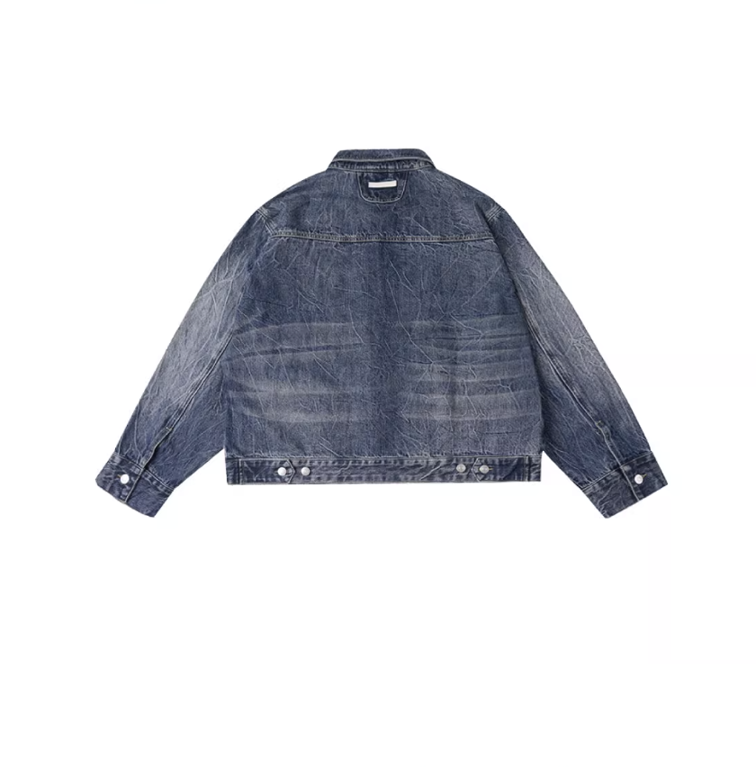 Labt Lightning Grain Washed Denim Jacket